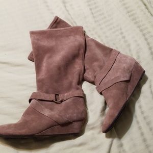 DKNY suede taupe boots, only worn twice